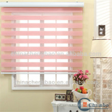 2016 pink double layer softtextile fabric zebra roller blinds